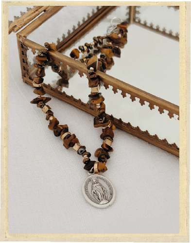 Virgin Mary necklace